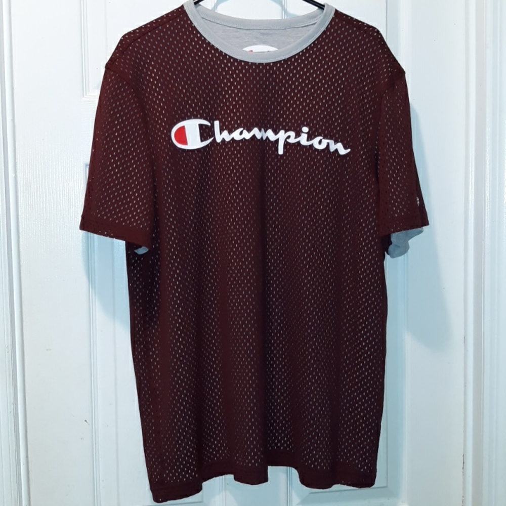 Champion Vintage Reversible Soft Jersey Cotton Mesh Shirt